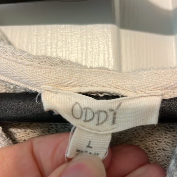 ODDY cream and gray hooded vest - Picture 2 of 5
